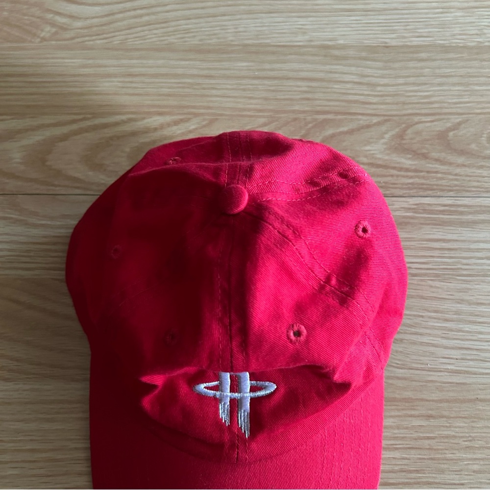 Houston Rockets Red Logo Baseball Cap OS - Picture 4 of 7